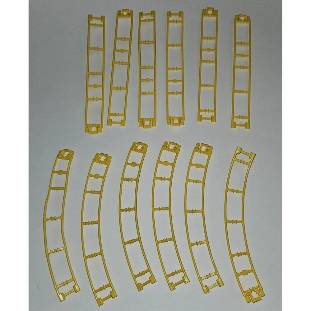 300+ K'nex Mixed Lot Replacement Pieces Roller Coaster Track Yellow Green READ